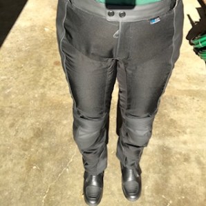 Rev'It Ignition 3 women's motorcycle leather and mesh pants.