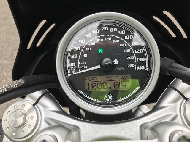 speedometer clock on motorcycle