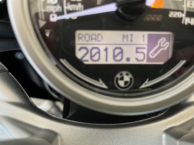 odometer reading 2010.5 miles