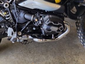 rear brake on motorcycle